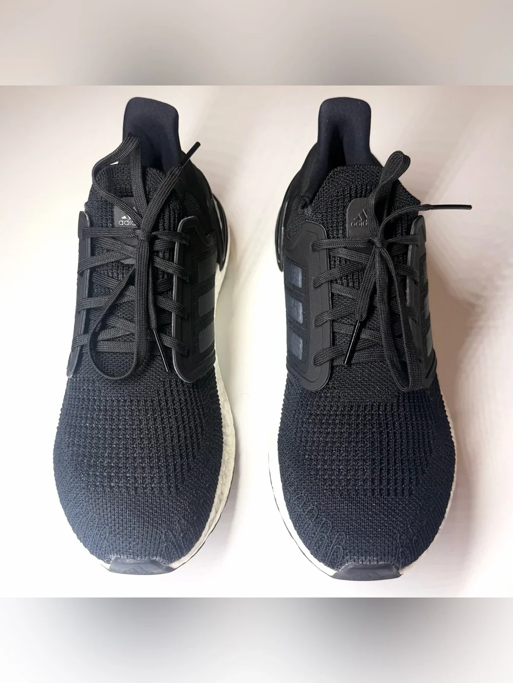 Adidas Women’s Ultraboost 20 Boost Running Sneakers White Black Size- 10.5